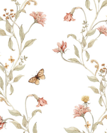white-paper-flowers-and-butterflies